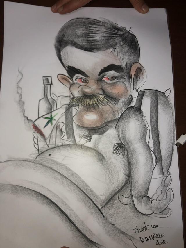 Andrea Damiani caricature - 2