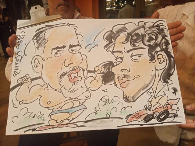 Enrico Sanna Caricature - 1