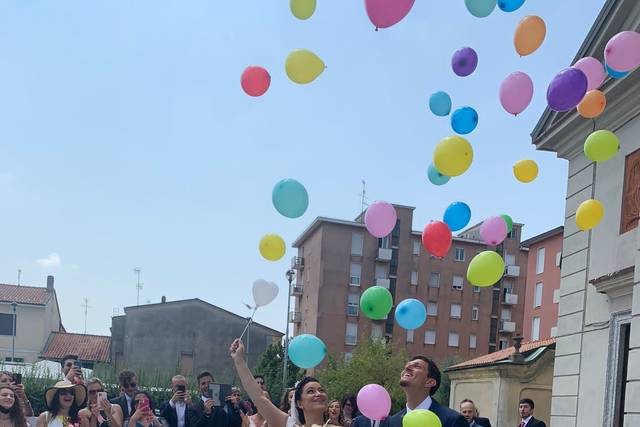 La Gang del Palloncino - Un Photobooth di Palloncini rosa antico