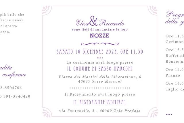 Partecipazioni per Matrimonio 1