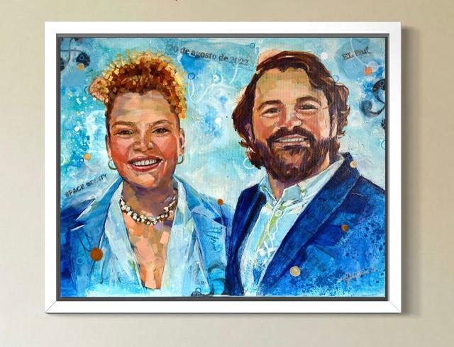 Live Wedding Painting - Sandrine Charraut Art - 3