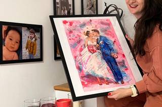 Live Wedding Painting - Sandrine Charraut Art - 5