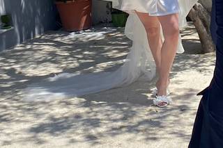 Ciabatte da Sposa Alice di Amarilli. Pantofola Bianca