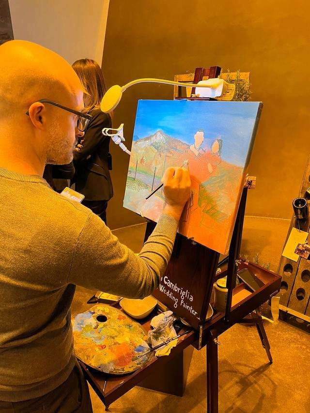 Italian Wedding Painter | Martin Cambriglia Live Painting - 2