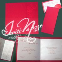 Partecipazione di Nozze Rossa