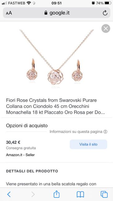 Set Orecchini e collana sposa 👰‍♀️ 3