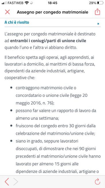 Assegno inps per congedo matrimoniale 2