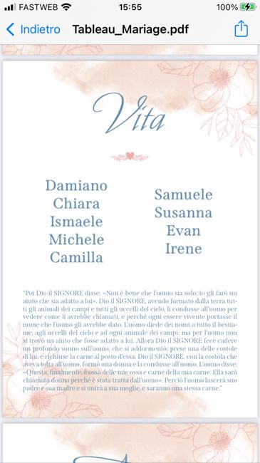 Tableau Mariages 🥰😍 5