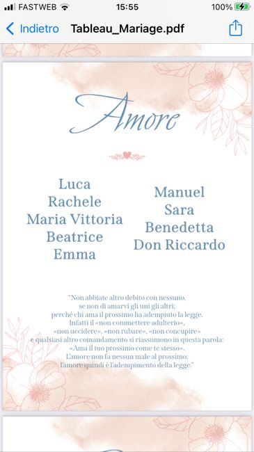 Tableau Mariages 🥰😍 11