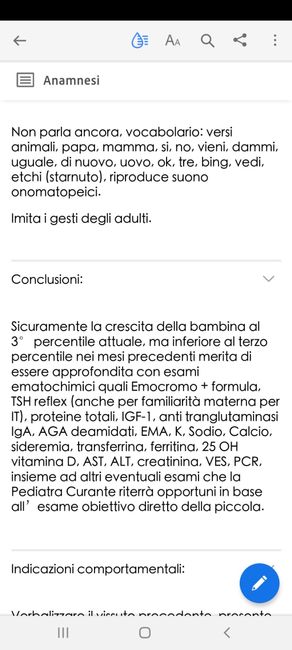 Preoccupazione percentile di crescita - 1