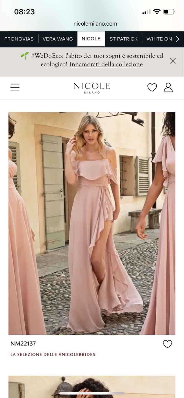 Consiglio abito damigelle/testimoni collezione Nicole 🤩 - 1