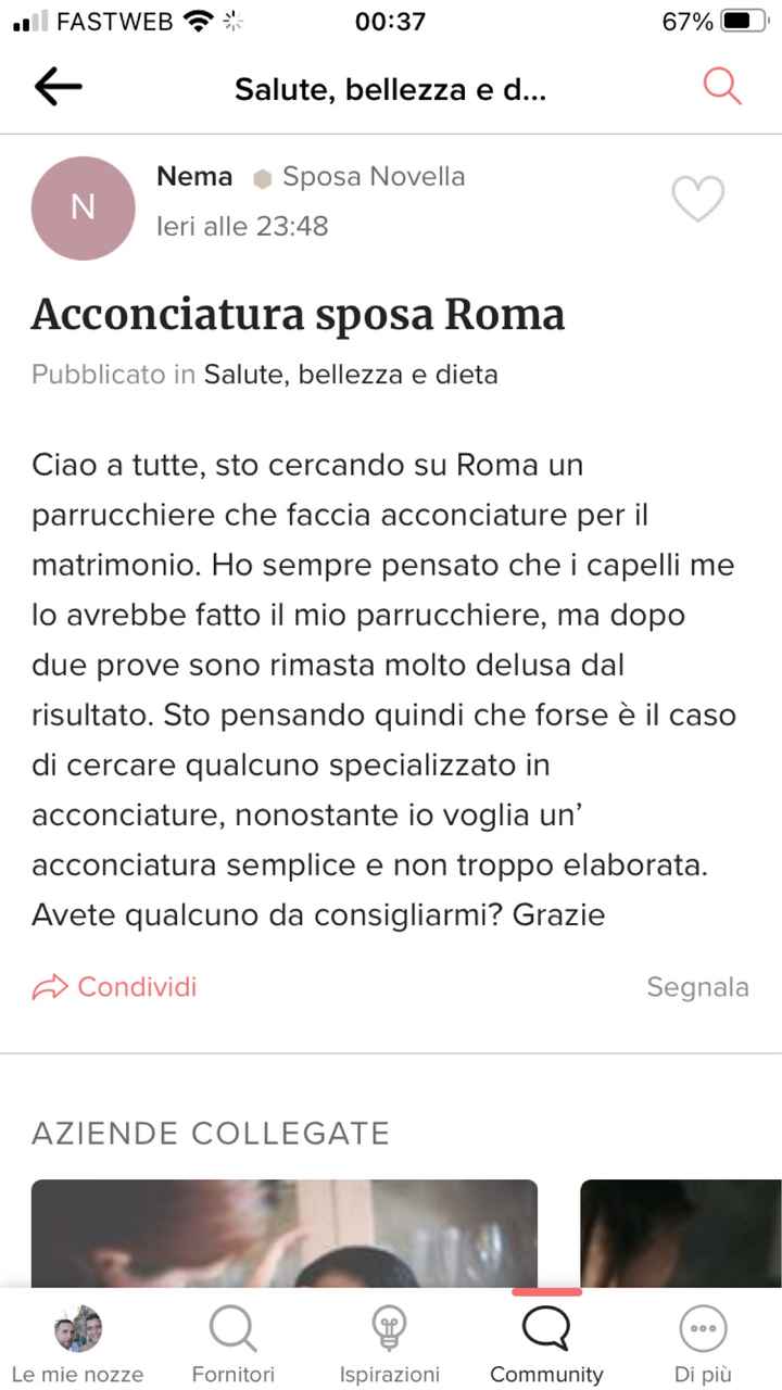 Acconciatura sposa Roma - 1