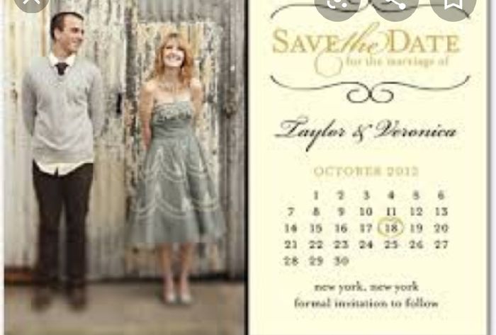 Save the date 2