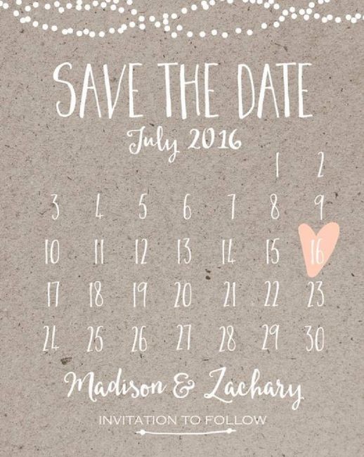 Save the date 10
