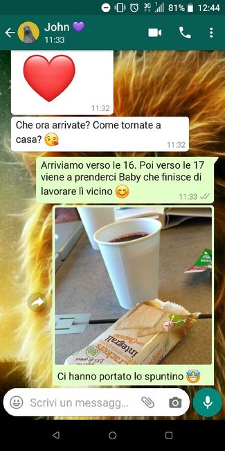Condividi lo screenshot dell'ultimo messaggio che vi siete inviati - 1