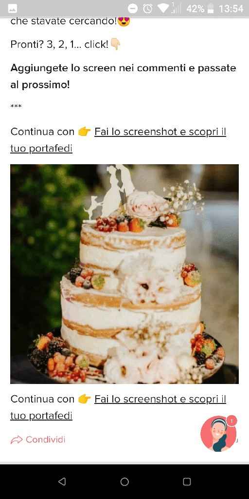 Fai lo screenshot e scopri la tua torta nuziale - 1