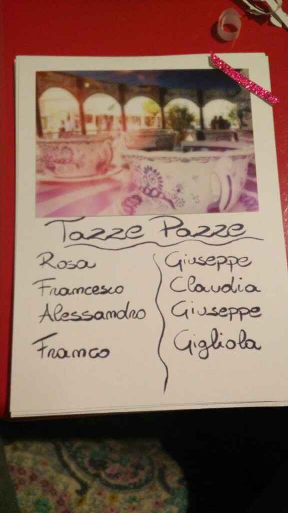 Consigli tableau mariage - 2