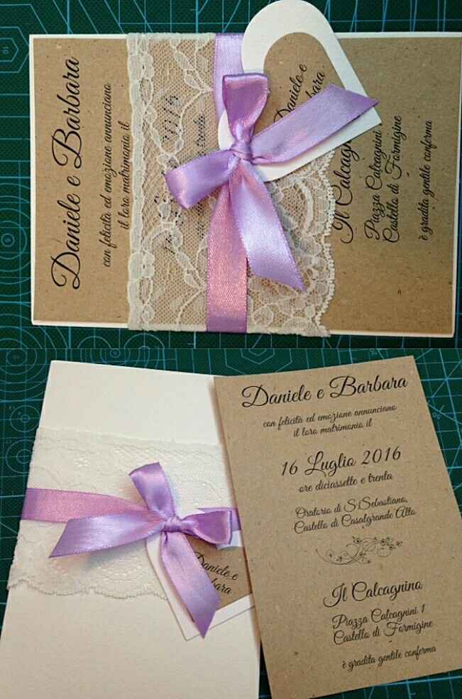 Le mie partecipazioni con un tocco di lilla - 1