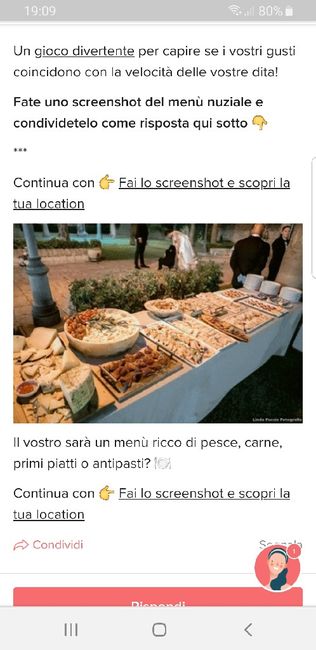 Fai lo screenshot e scopri il tuo menù 20