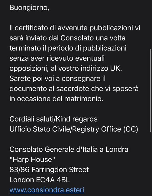 Iter/pratica matrimoniale 2