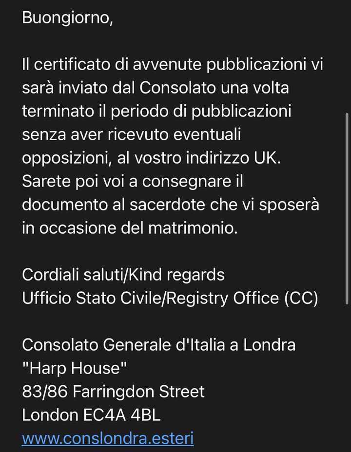 Iter/pratica matrimoniale - 2