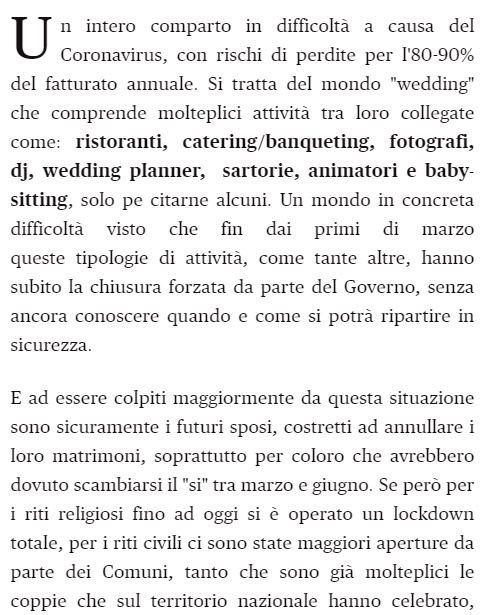 Matrimoni 2020 2