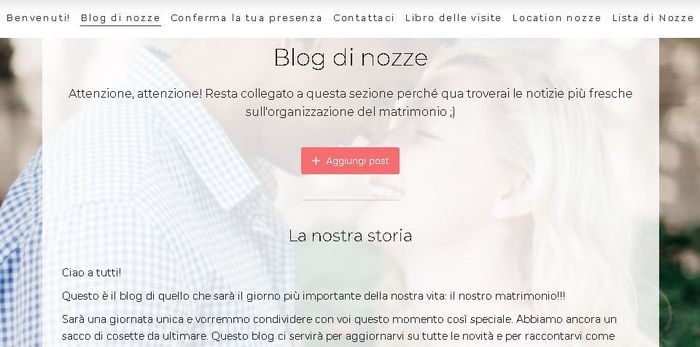 Wedding Site - Raccontateci la vostra storia 1