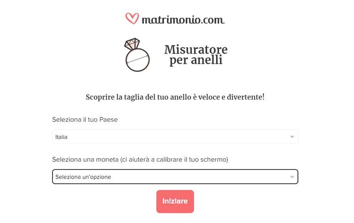 Trova la taglia del tuo 💍 con il misuratore per anelli di Matrimonio.com! 1