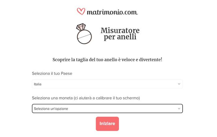 Trova la taglia del tuo 💍 con il misuratore per anelli di Matrimonio.com! 1