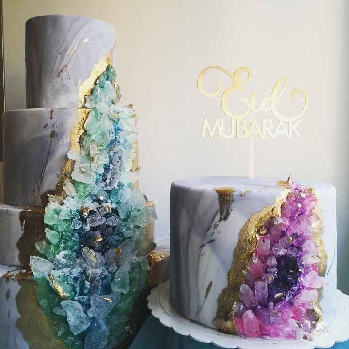 Geode wedding cake - 1