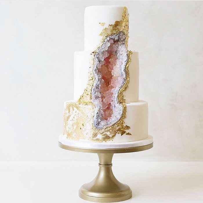 Geode wedding cake - 3
