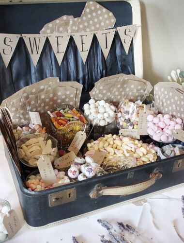 Idee per confettate, candy bar, popcorn bar, zucchero filato, snack, gelati. - 1