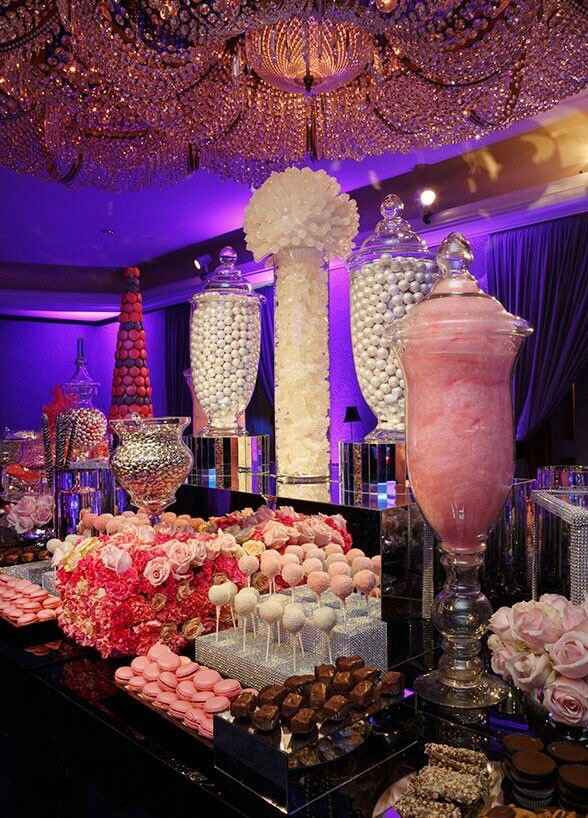 Idee per confettate, candy bar, popcorn bar, zucchero filato, snack, gelati. - 12