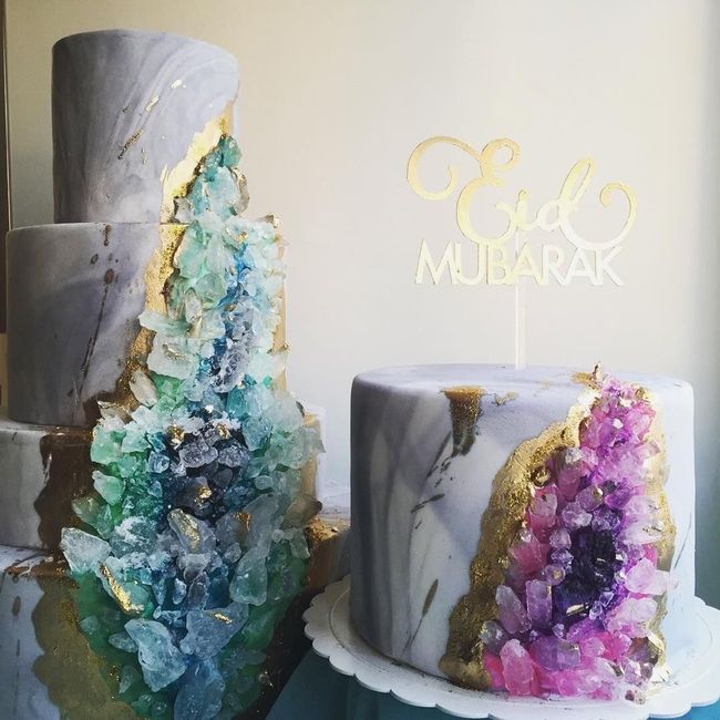 Geode wedding cake - 1