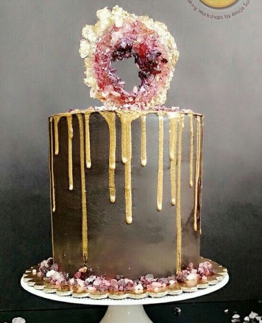 Geode wedding cake - 10