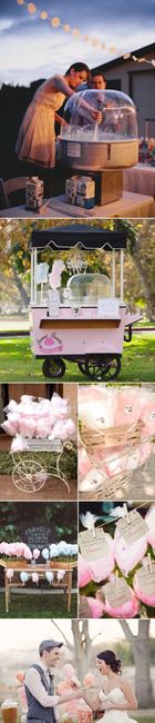 Idee per confettate, candy bar, popcorn bar, zucchero filato, snack, gelati. - 14