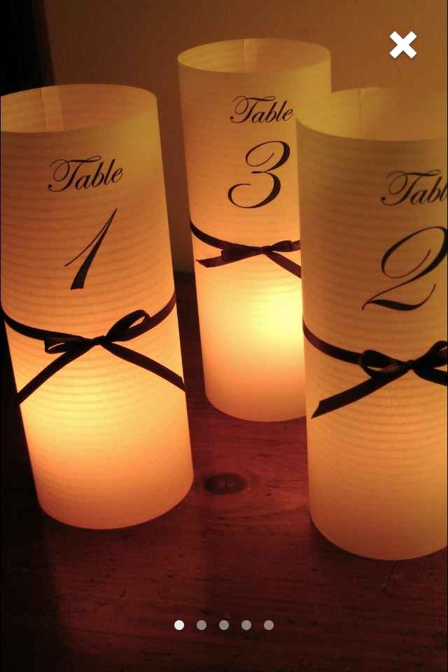Arrivate le mie candele segna tavoli - 1