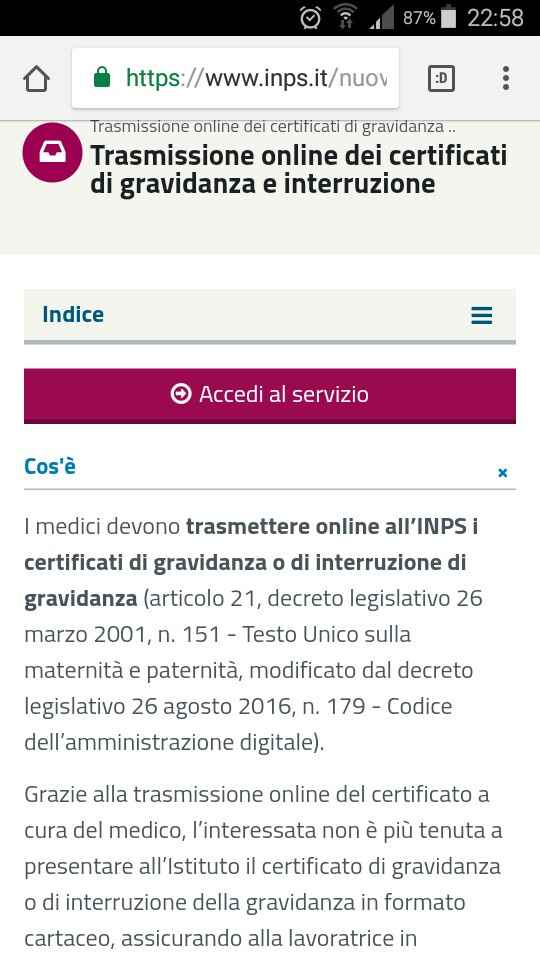 Certificato medico gravidanza - 1