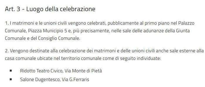 Location per rito civile e ricevimento in Valsesia 1