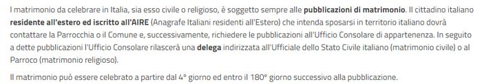 Matrimonio religioso in Italia tra cittadina italiana e cittadino svizzero 1