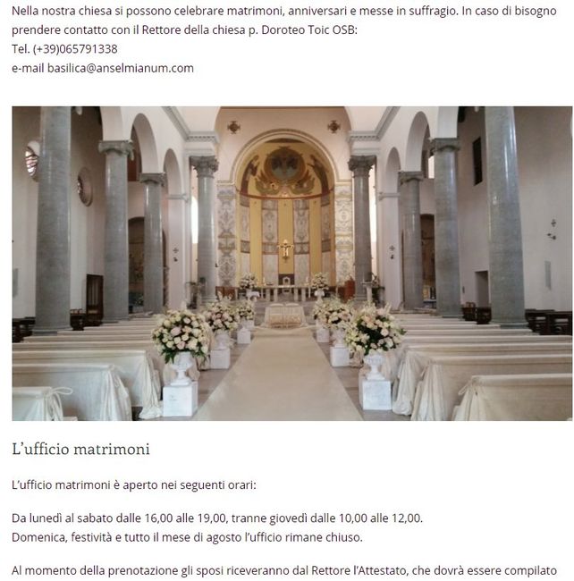 Sposarsi a Sant'Anselmo all'Aventino