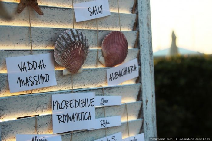 Consigli tableau de mariage tema mare 4