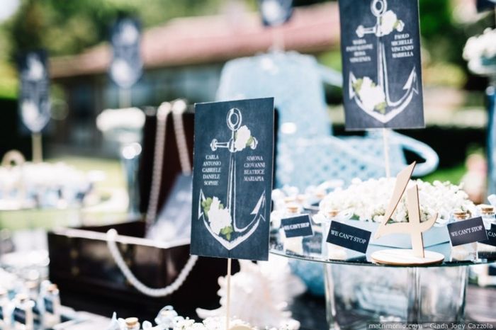 Consigli tableau de mariage tema mare 5