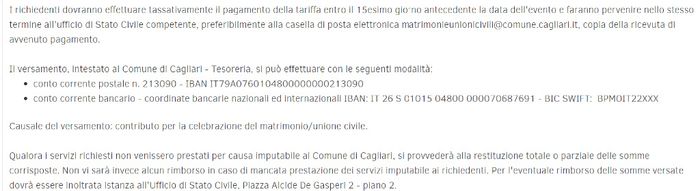 Rito civile cagliari