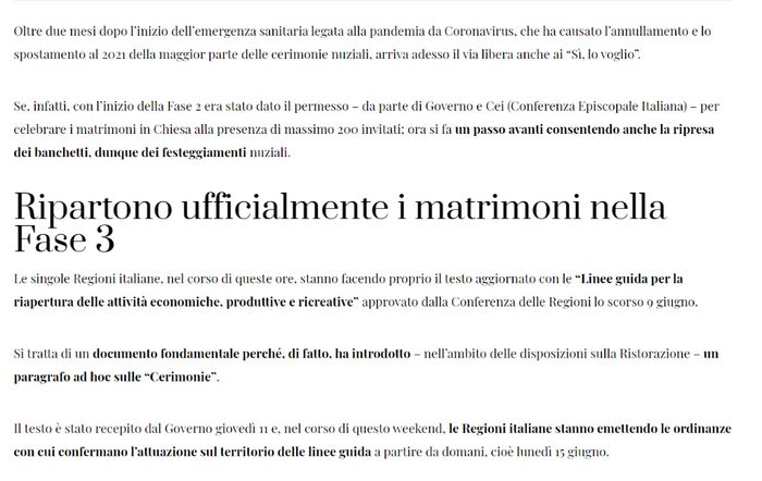 Fase 3. Ripartono i matrimoni 3