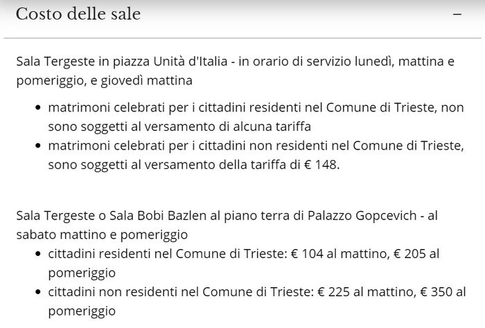 Location con la possibilità di celebrare matrimonio civile con valore legale a Trieste/Gorizia - 1