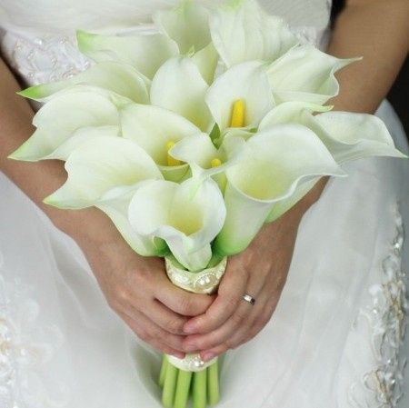 Bouquet gigli bianco e nero