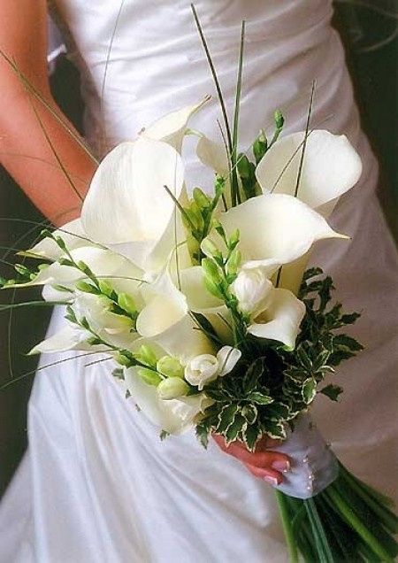 Bouquet gigli bianco e nero