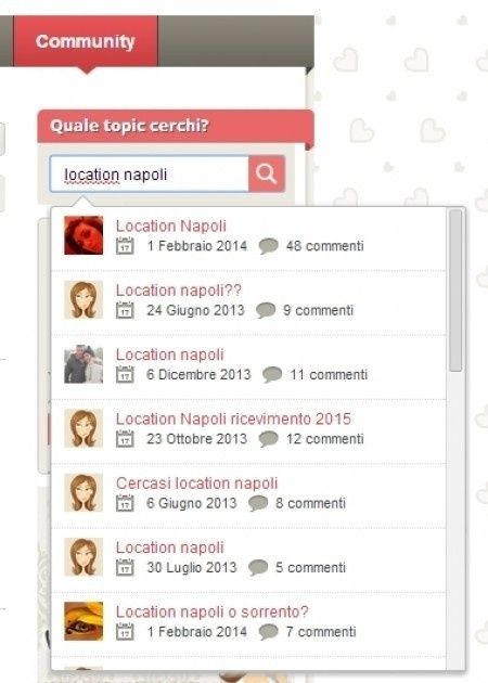 Dove si trova il tasto cerca? In alto a destra, si tratta di una casellina con la scritta 