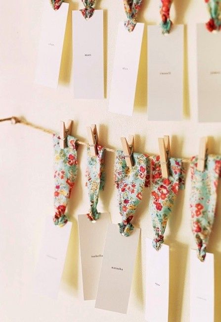 60 idee per il tuo matrimonio: segnaposti e tableau